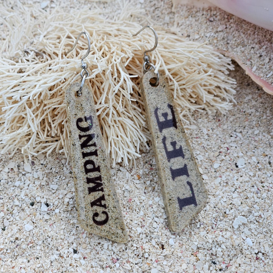 Earrings with messages